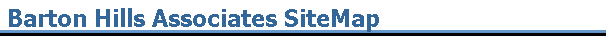 Barton Hills Associates SiteMap